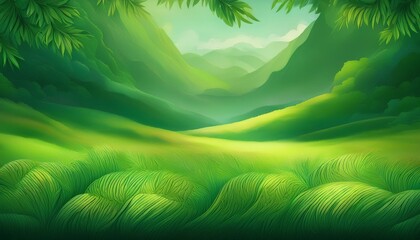 green natural background