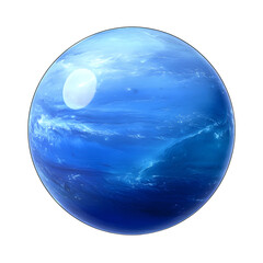 Wall Mural - neptune planet isolated on transparent background cutout