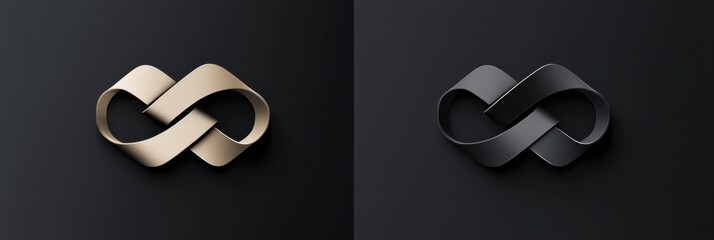 Aufkleber - Modern branding contrast between outdated and sleek logo redesign showcasing evolution in design and identity. Generative AI