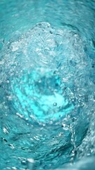 Aufkleber - Super Slow Motion of Rotating Water in Twister Shape . Filmed on High Speed Cinema Camera , 1000 fps