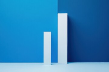 Leinwandbilder - Sales performance analysis showing significant growth with before and after bar chart. Generative AI
