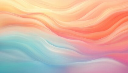 Aufkleber - Abstract Pastel Wave Background:  Fluid Ocean and Sand Textures in Vibrant Hues