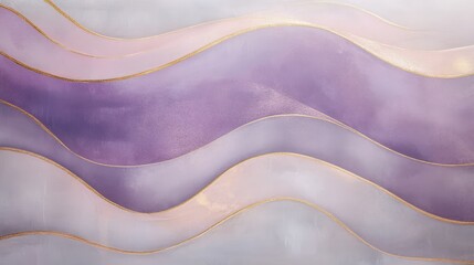 Wall Mural - Abstract Purple and Gold Wave Background Texture