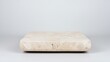 © MAKASIHMAS SIDNEY - Beige stone platform on white background; product display