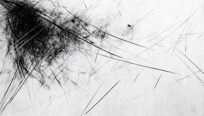 Poster - Abstract Black and White Grunge Texture with Scratches and Noise for Background