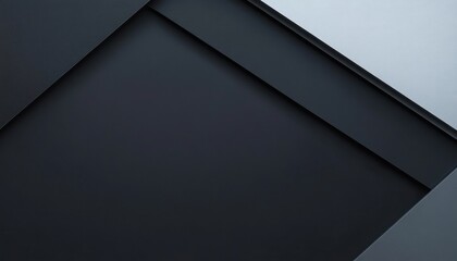 Poster - Abstract Geometric Background with Dark Gray and Black Shapes