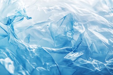 Aufkleber - Close up view of plastic fragments in ocean waves creating an urgent environmental issue. Generative AI