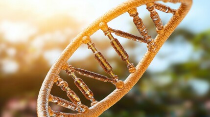 close up of dna structure with abstract background details in high fidelity image
