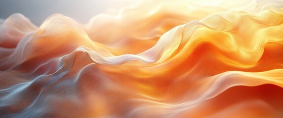 Fototapete - Abstract Gold Wave Pattern with Soft Light and Gradient Design for Modern Technology Background
