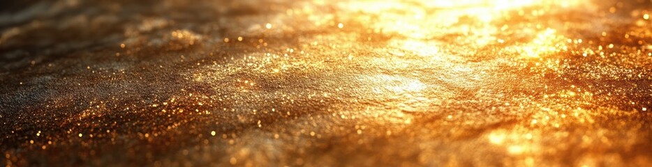 Aufkleber - Gold Background Texture with Light and Gradient for Luxury Wallpaper Design Grunge Effect and Modern Illustration