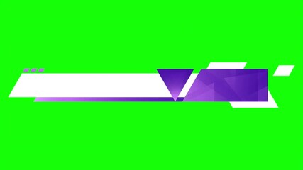 Wall Mural - Lower third banner animation. Broadcast news lower third banner template design. Video headline title. Motion graphic. 4K animation