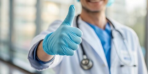 Wall Mural - Doctor's hands lovingly treating his patients