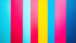 © Shanorsila - A lively background with bold horizontal stripes in red, blue, yellow, and pink, perfect for modern branding.