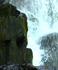 waterfall in the mountains