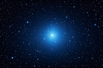 Wall Mural - arafed image of a bright blue star in the middle of a dark blue sky