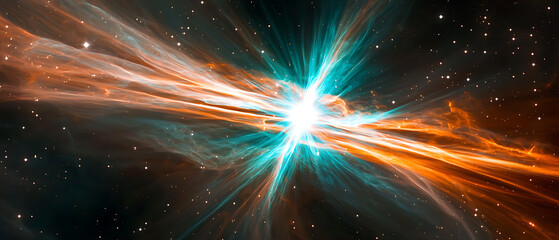 Wall Mural - Celestial explosion stellar phenomenon in deep space cosmic imagery stunning visuals awe-inspiring view