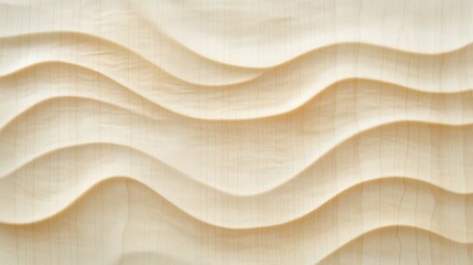 Poster - Light Beige Wood With Wavy Grain Pattern