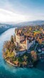 © piring - Swiss Castle River Valley Aerial