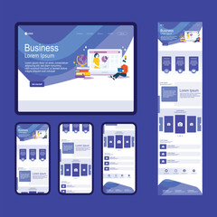modern website landing page