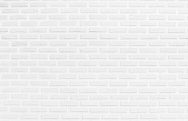 Wall Mural - White brick wall background photo. Vintage white wash painted brick wall texture for stone tile block painted in grey light color wallpaper modern interior and exterior and backdrop design textured.