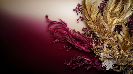 Poster - Traditional garuda motif with golden feathers rich background digital art luxurious environment artistic viewpoint