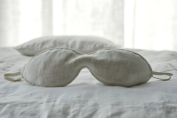 Wall Mural - Elegant Linen Eye Mask for Peaceful Sleep