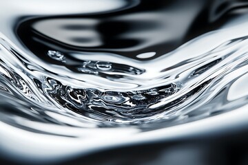 Wall Mural - Liquid Metal Abstract Art