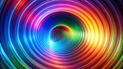 Wall Mural - traveling through wormhole, abstract art, colorful tunnel, abstract art