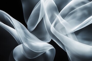 Wall Mural - Abstract Flowing Fabric Design