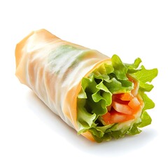 Wall Mural - Cannelloni stuffed with cheese isolated on a white background.