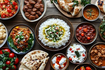 Wall Mural - A Feast of Flavors: Diverse Indian Cuisine