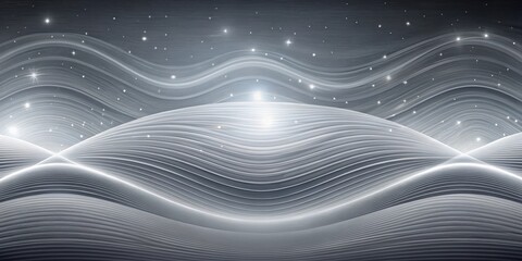 Wall Mural - astronomical background with horizontal grey waves,abstract background, abstract background