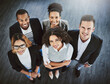 © Donson2000/peopleimages.com - Above, portrait and business people with cooperation, diversity and brainstorming. Support, consultant and employees in workplace, collaboration and about us with sales project and company growth