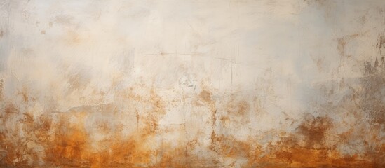 Leinwandbilder - Decorative Venetian plaster wall with textured gradients in soft beige and rust tones, featuring ample copy space for design flexibility.