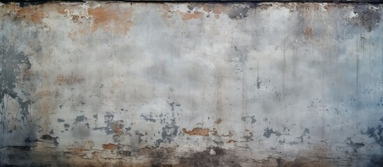 Aufkleber - Textured weathered concrete wall with faded blue and gray paint, displaying mold patches along the bottom and subtle rust tones throughout the surface.