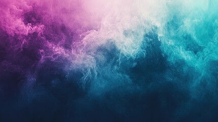 Wall Mural - abstract nebula with subtle color transitions, from teal to purple, creating a calm, mysterious look