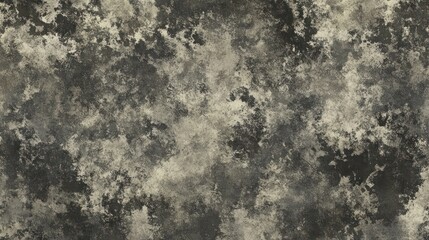 Wall Mural - A dark gray camouflage pattern with subtle shades of gray and black, designed for military or tactical use. The background is an aged canvas texture