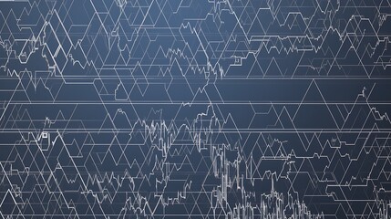 Abstract Geometric Data Visualization: A Symphony of Lines and Shapes