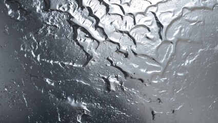 Wall Mural - textured aluminum surface featuring white reflections for an abstract background design.