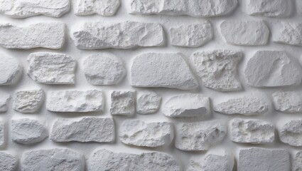 Wall Mural - white textured stone wall background with rough and grainy plaster details ideal for interior design