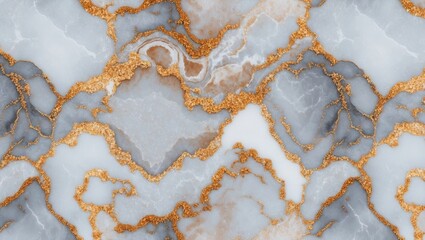 Wall Mural - elegant white marble texture with gold and gray veins ideal for upscale design backgrounds and moder