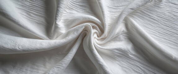 Wall Mural - elegant white fabric texture featuring a soft pattern ideal for backgrounds and design projects, sho