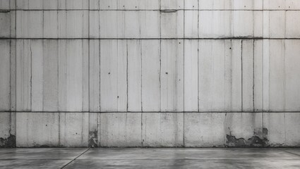 Canvas Print - textured white concrete wall with subtle grunge elements ideal for minimalist backgrounds or archite
