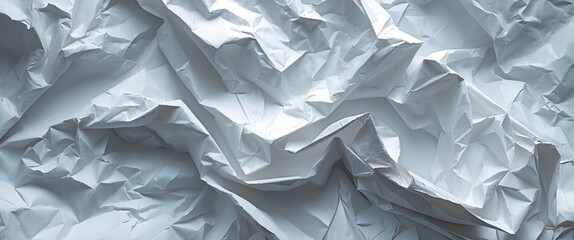 Canvas Print - crumpled white paper texture background for design and branding applications in creative projects an