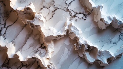 Wall Mural - elegant white marble texture showcasing intricate natural veining and dynamic patterns suitable for 