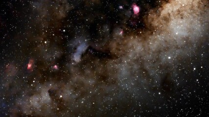 Wall Mural - milky way twinkling stars and constellations.