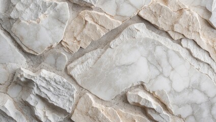 Wall Mural - natural white marble stone texture with intricate patterns for elegant backgrounds and design applic