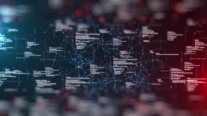 Wall Mural - big data analytics network nodes system storage algorithms
