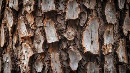 Wall Mural - natural wood bark texture with intricate patterns and rich earthy tones ideal for backgrounds and ar