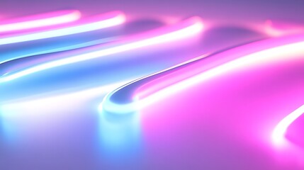 Wall Mural - vibrant abstract light waves in soft gradient colors creating a modern background design
